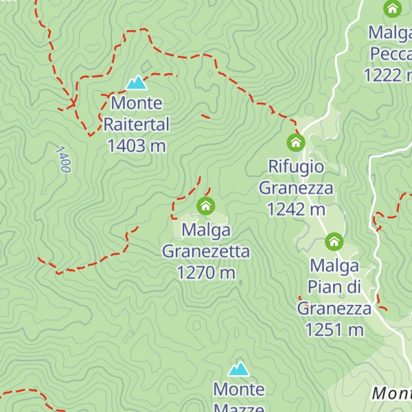 Map of Malga Granezetta