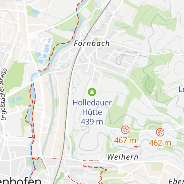 Map of Holledauer Hütte