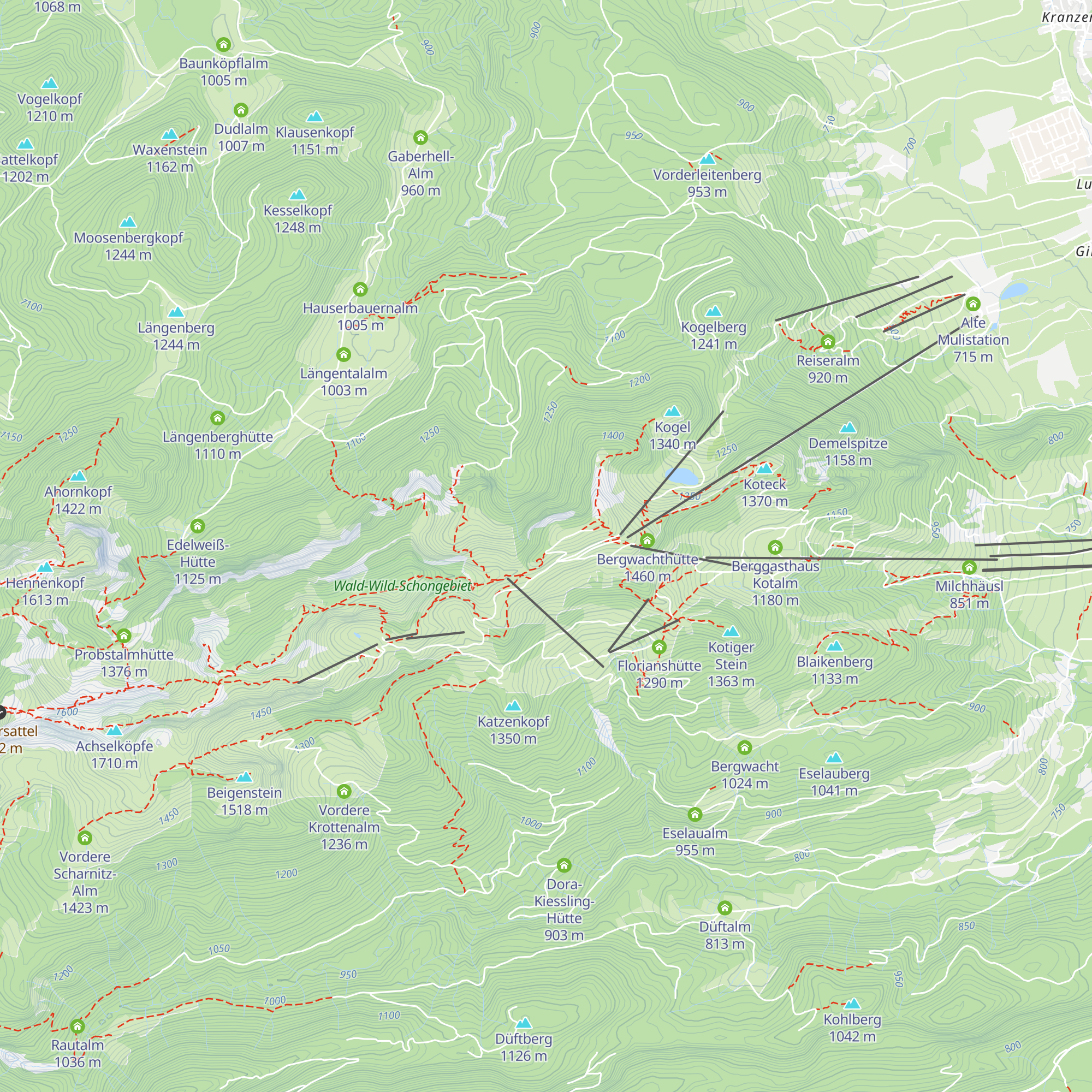 Funkübertragungsstelle Brauneck map