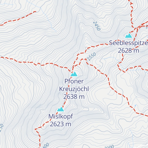 Map of Pfoner Kreuzjöchl