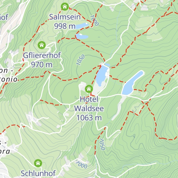 Map of Hotel Waldsee