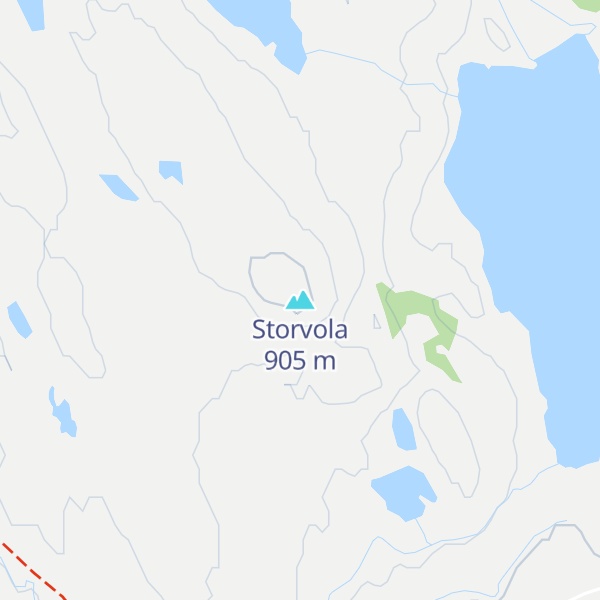 Map of Storvola