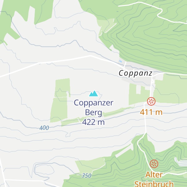 Map of Coppanzer Berg