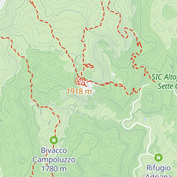 Map of Rifugio Cecchin