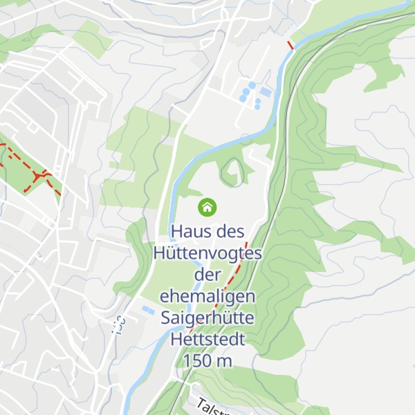 Map of Haus des Hüttenvogtes der ehemaligen Saigerhütte Hettstedt
