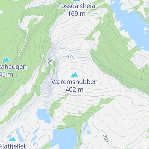Map of Væremsnubben