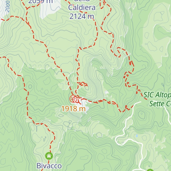 Map of Monte Lozze