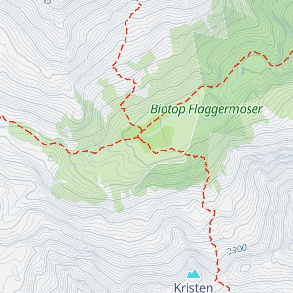 Map of Innere Flaggeralm - Malga Vallaga di dentro