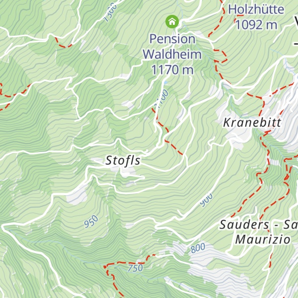 Map of Pension Erlacher