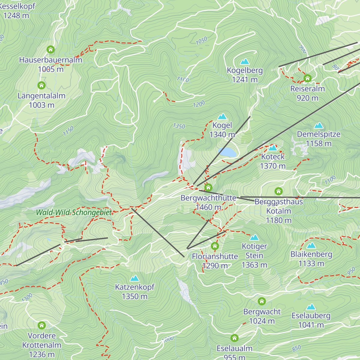 Brauneck-Gipfelhaus map