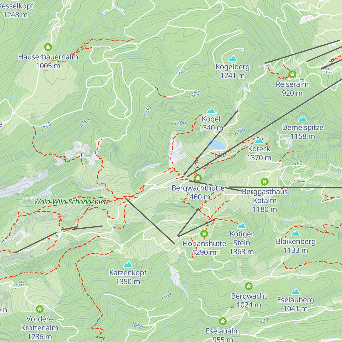 Brauneck-Gipfelhaus map