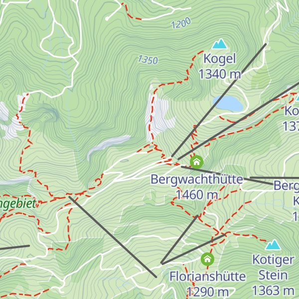 Map of Brauneck-Gipfelhaus