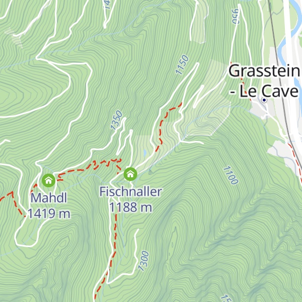 Map of Puntleid - Ponteletto
