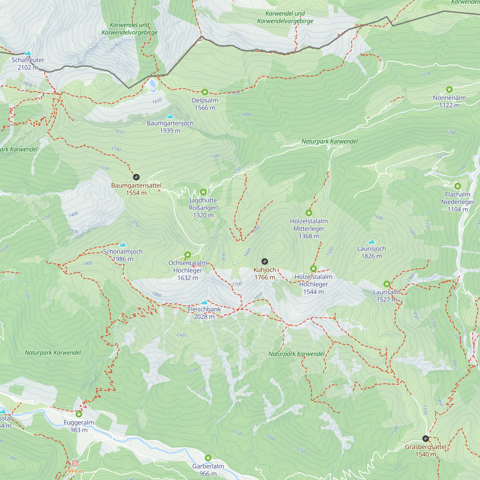 Hochstall Hochleger map