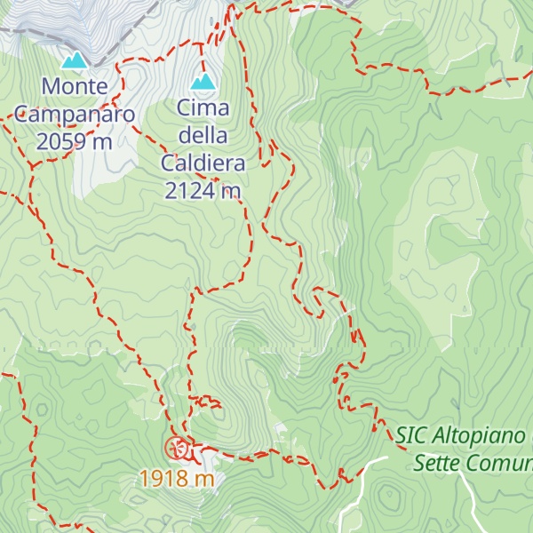 Map of Cima della Campanella