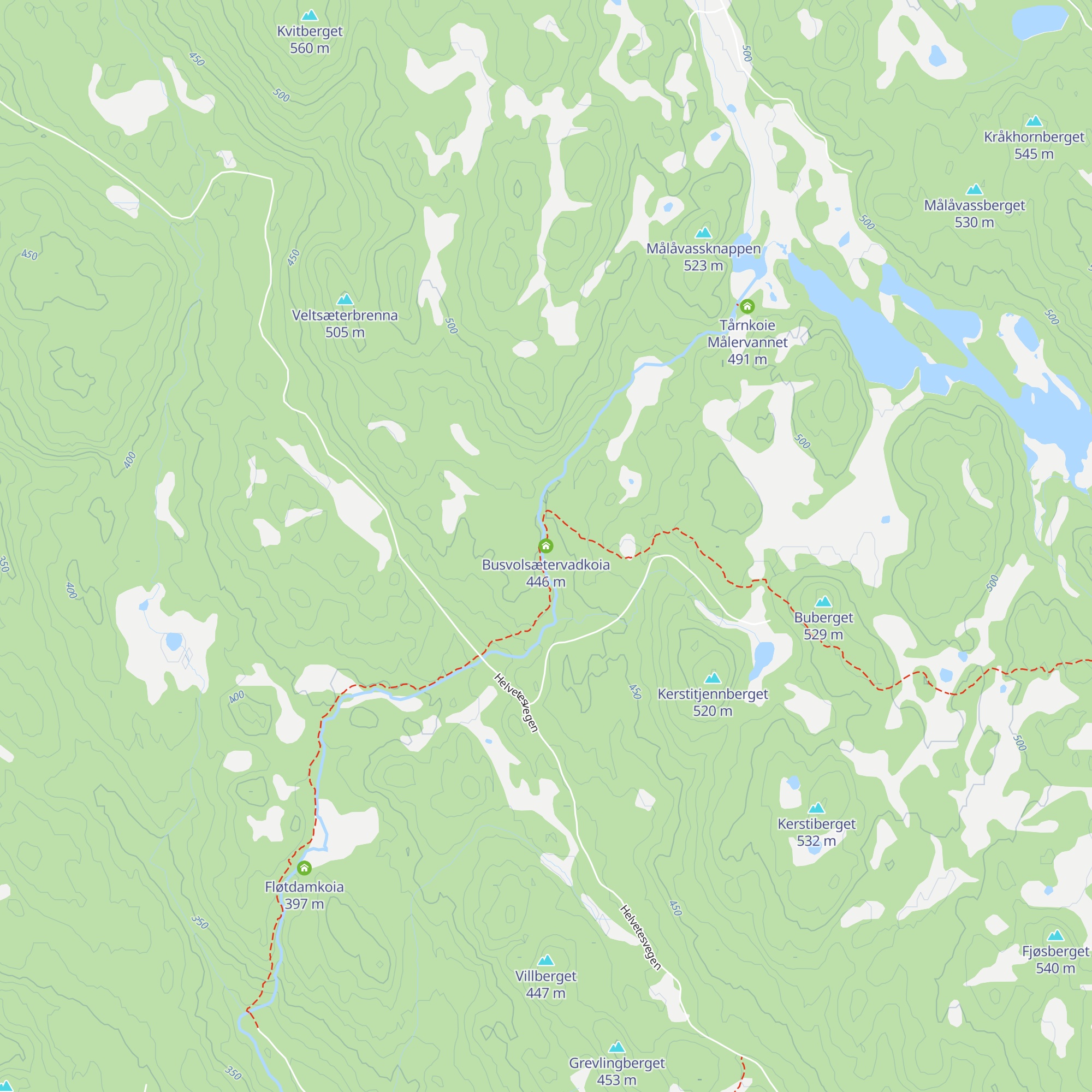 Busvolsætervadkoia map
