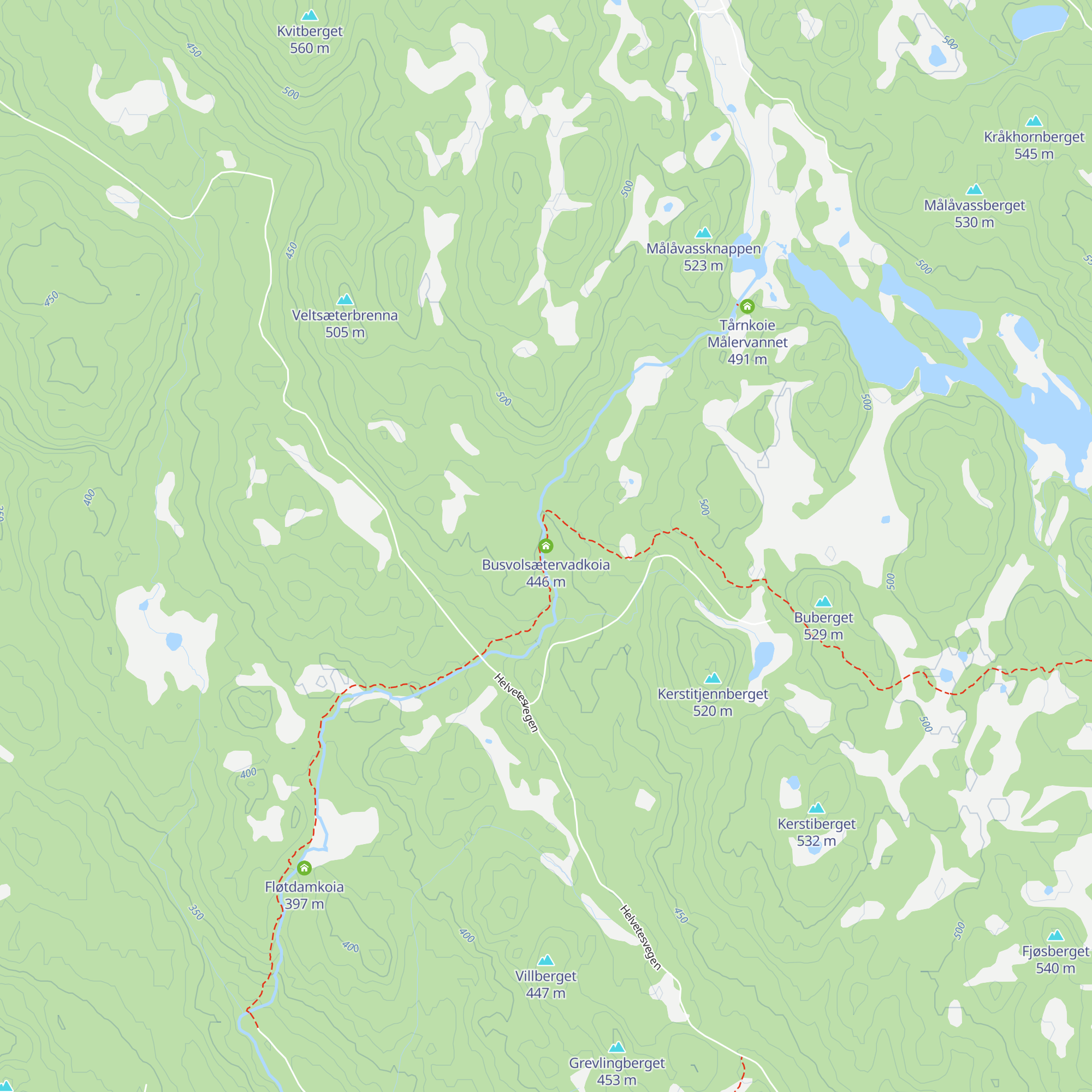 Busvolsætervadkoia map