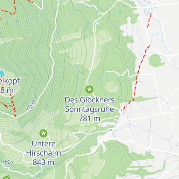 Map of Des Glöckners Sonntagsruhe