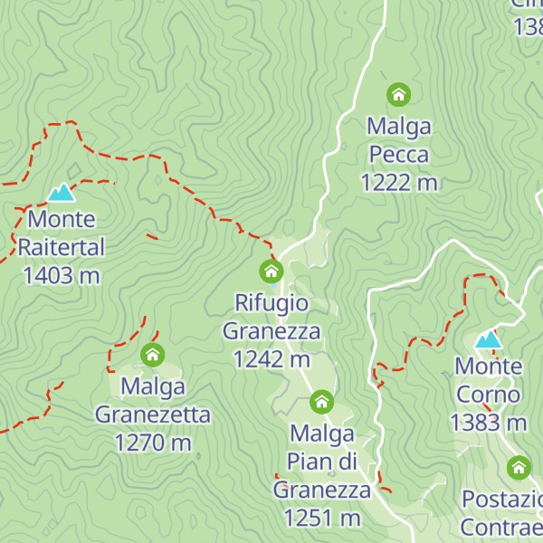 Map of Rifugio Granezza