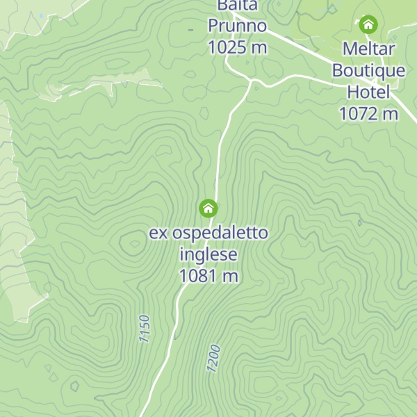 Map of ex ospedaletto inglese