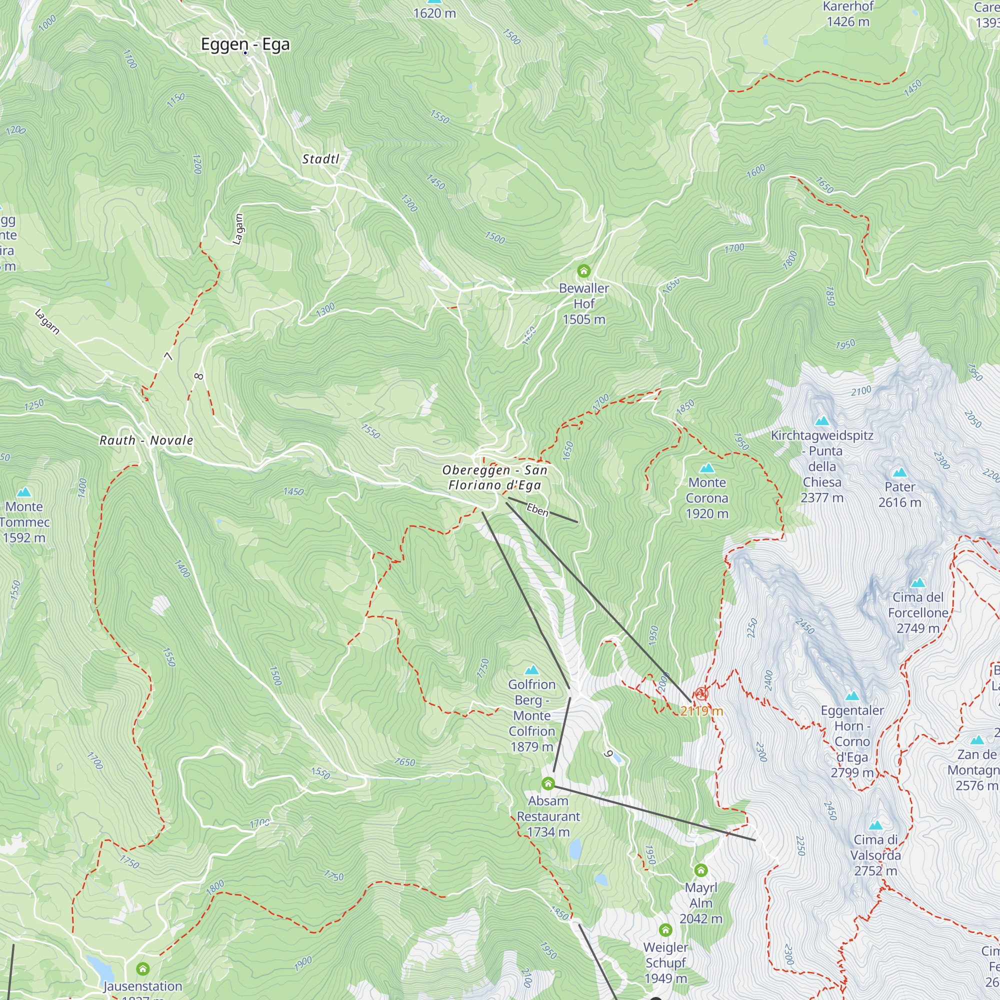 Platzl Mountain Lounge map