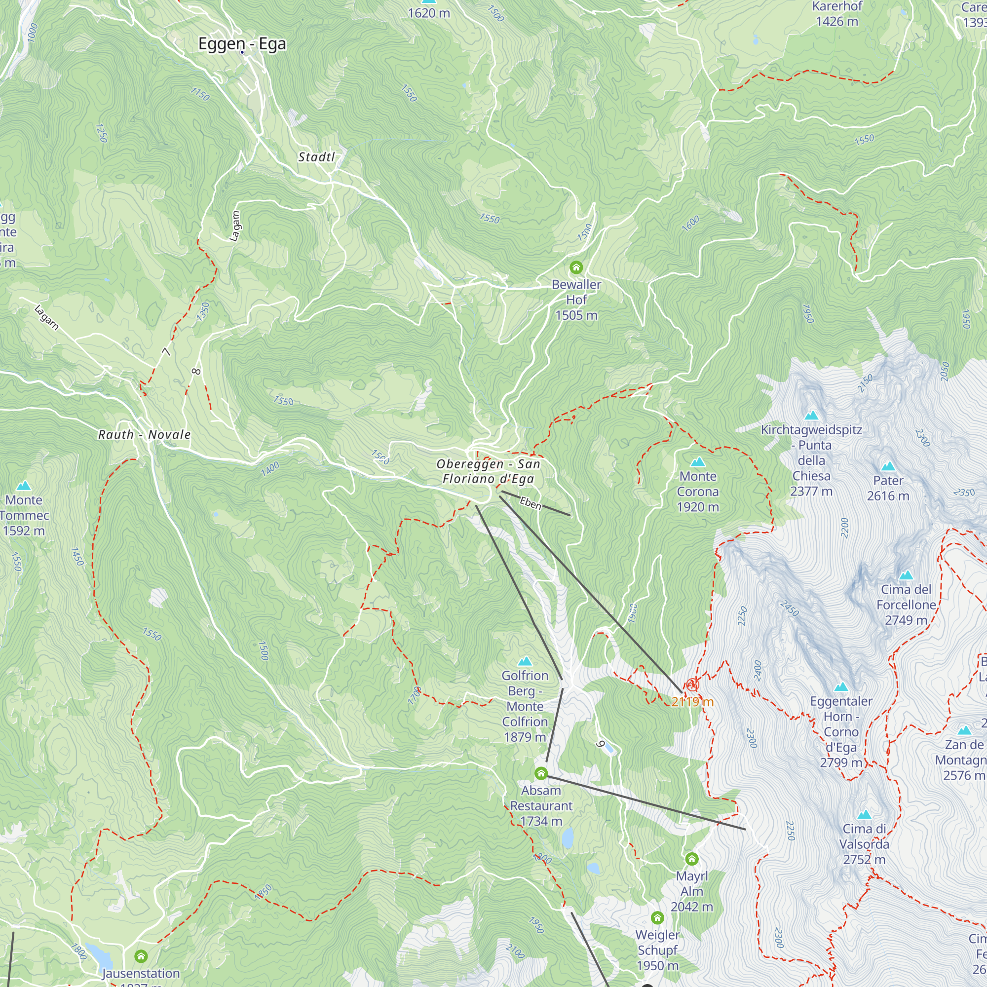 Platzl Mountain Lounge map