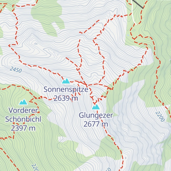 Map of Glungezerhütte