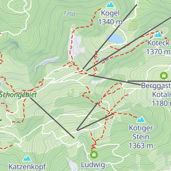 Map of Brauneckalm