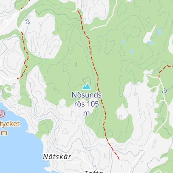 Map of Nösunds rös