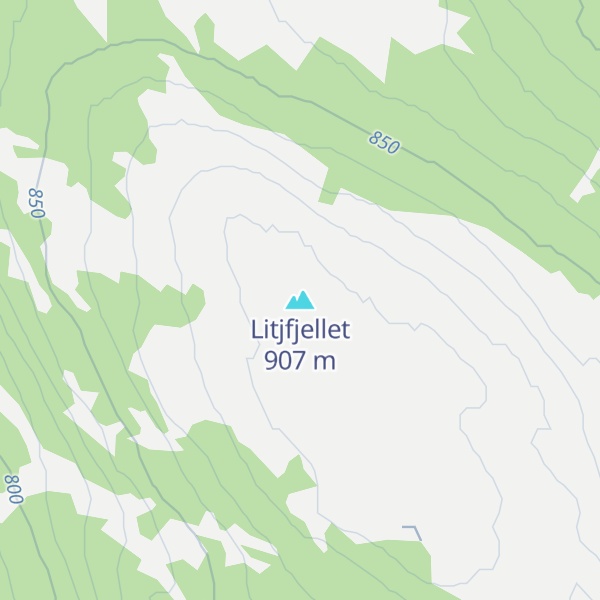 Map of Litjfjellet