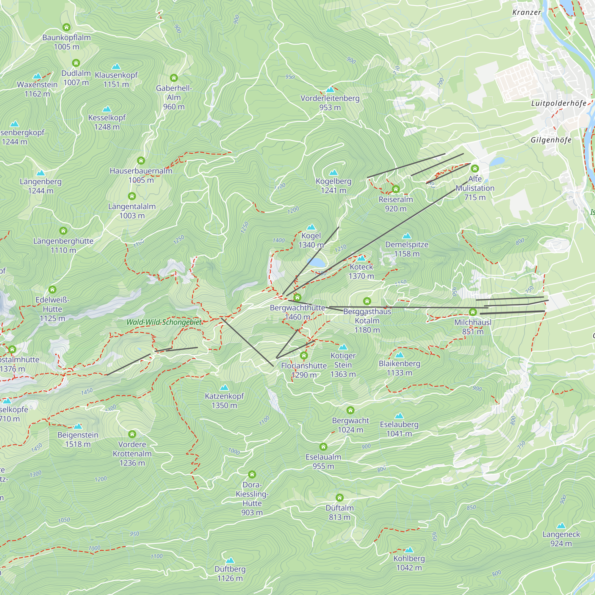 Bergwachthütte map