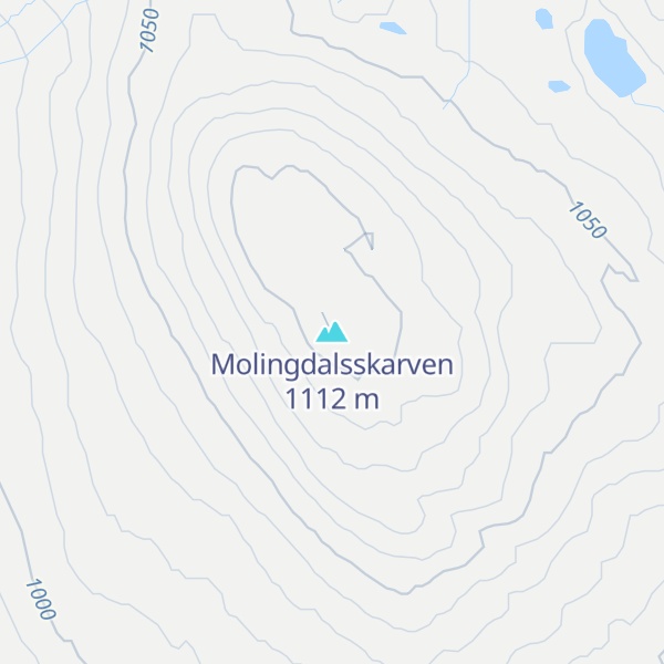 Map of Molingdalsskarven