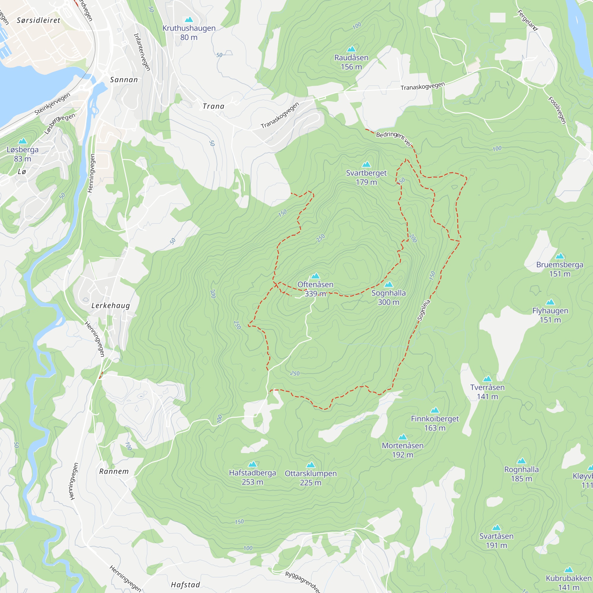 Peilehytta map