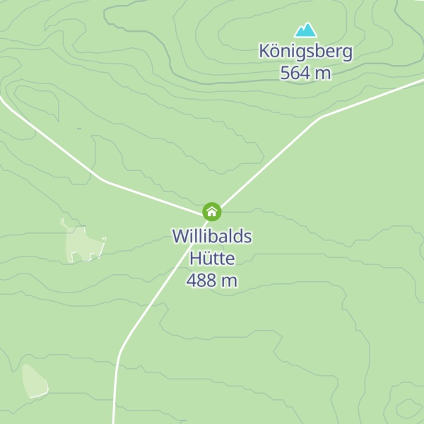 Map of Willibalds Hütte
