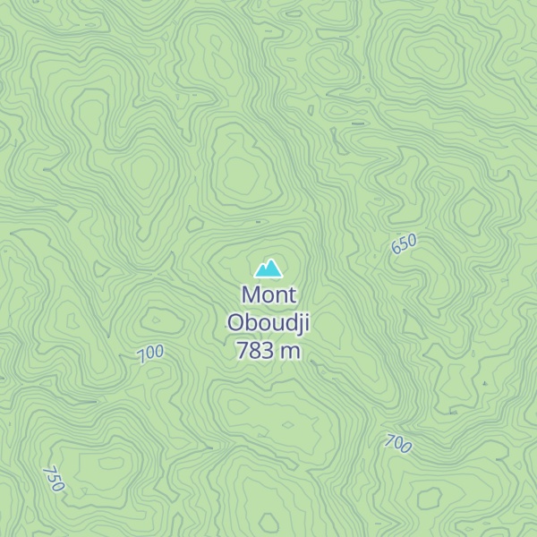Map of Mont Oboudji