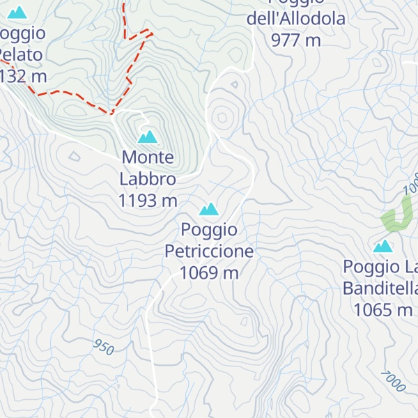 Map of Poggio Petriccione