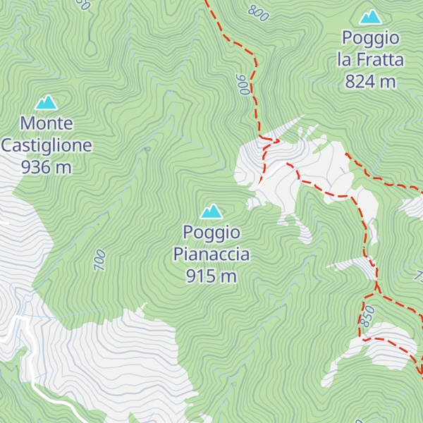 Map of Poggio Pianaccia