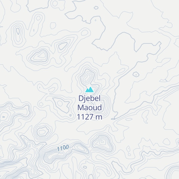 Map of Djebel Maoud