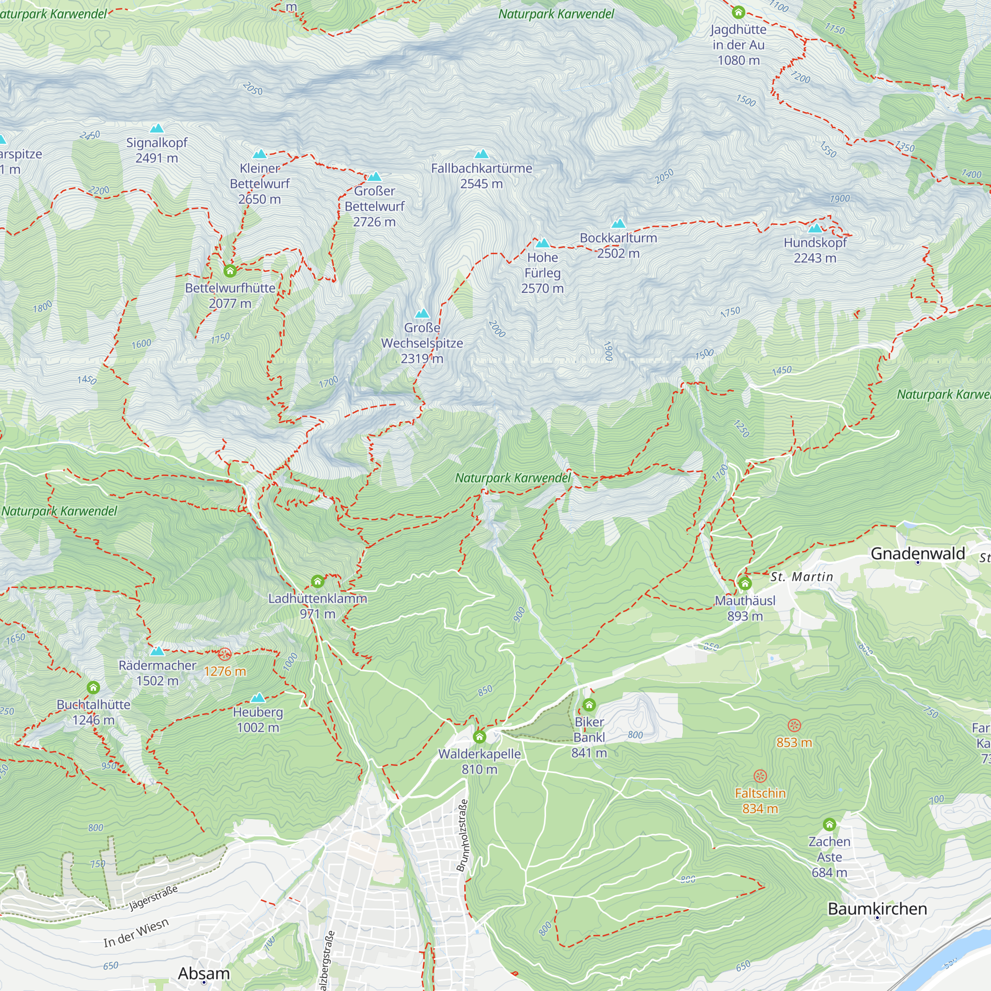 Schaferhütte map