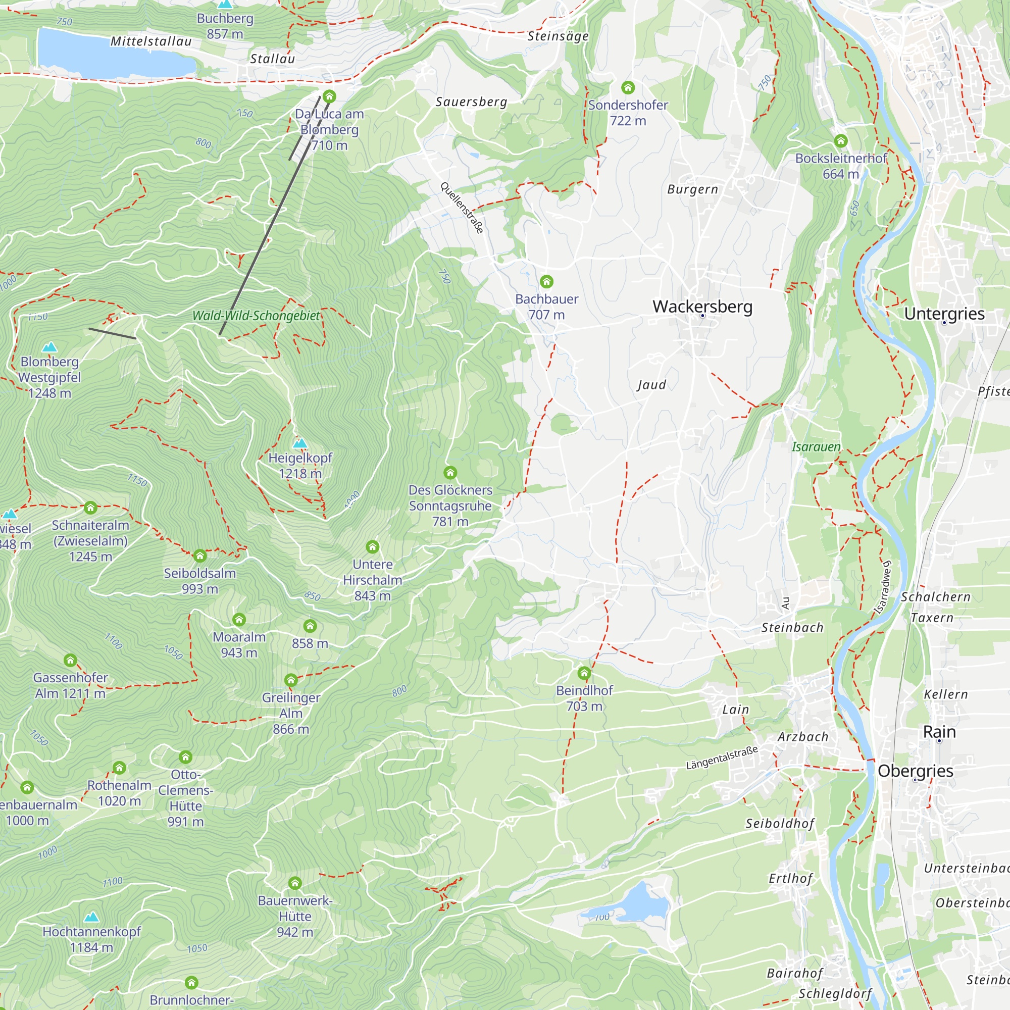 Waldherralm map