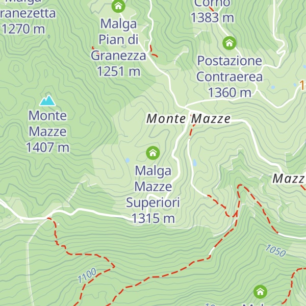 Map of Malga Mazze Superiori