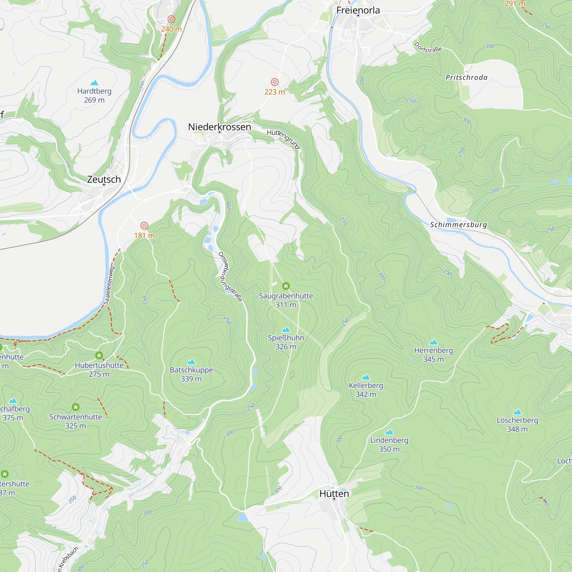 Saugrabenhütte map