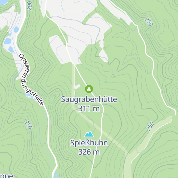 Map of Saugrabenhütte