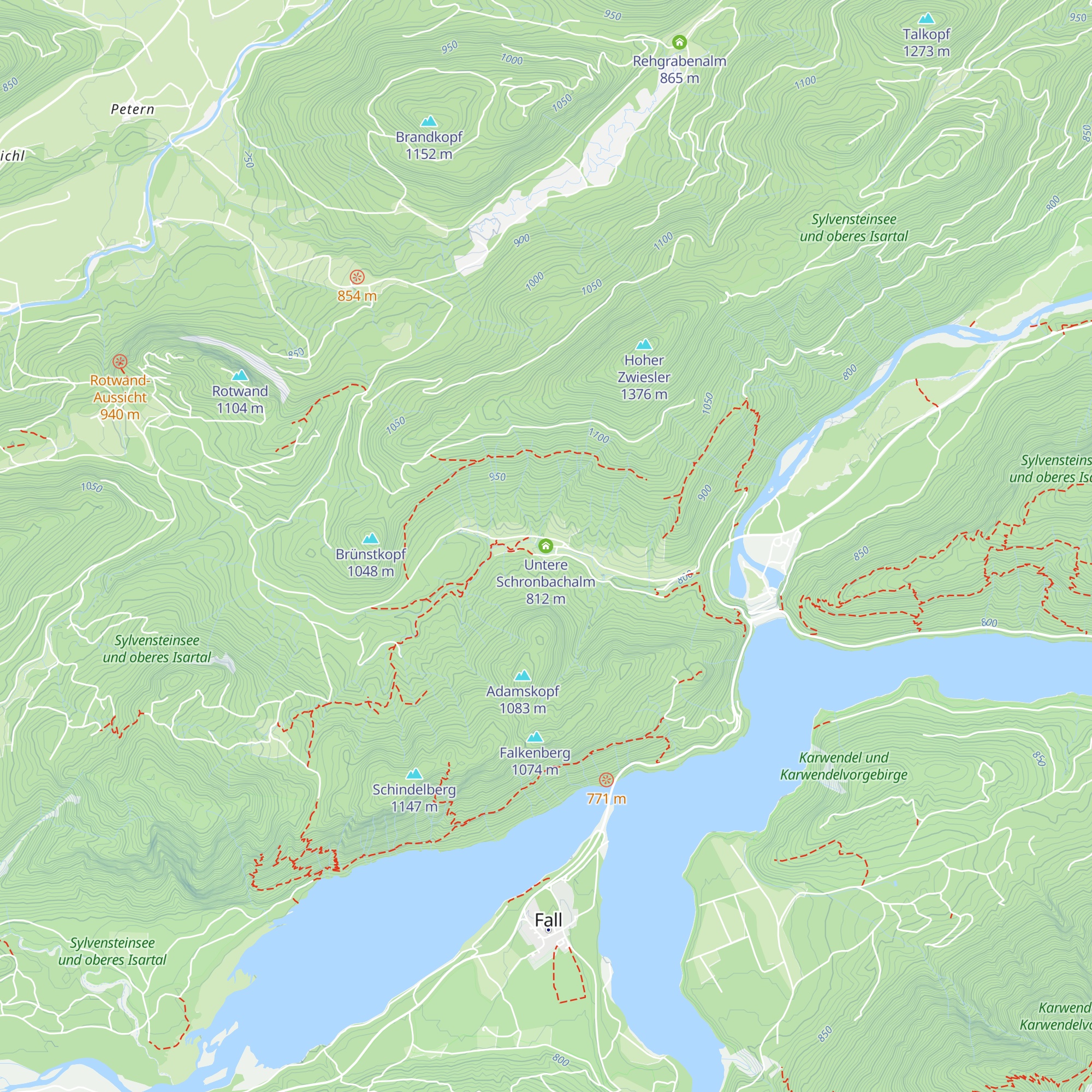 Untere Schronbachalm map
