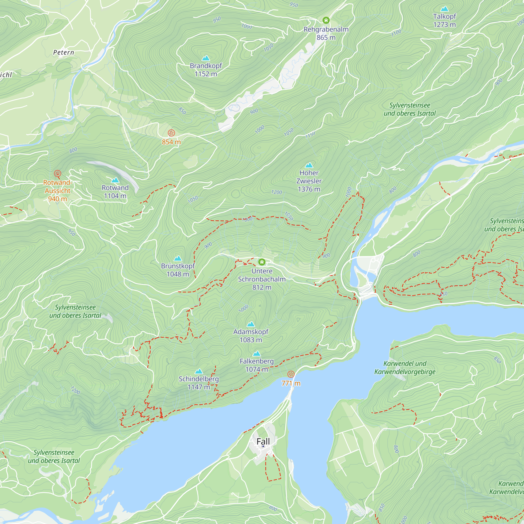 Untere Schronbachalm map