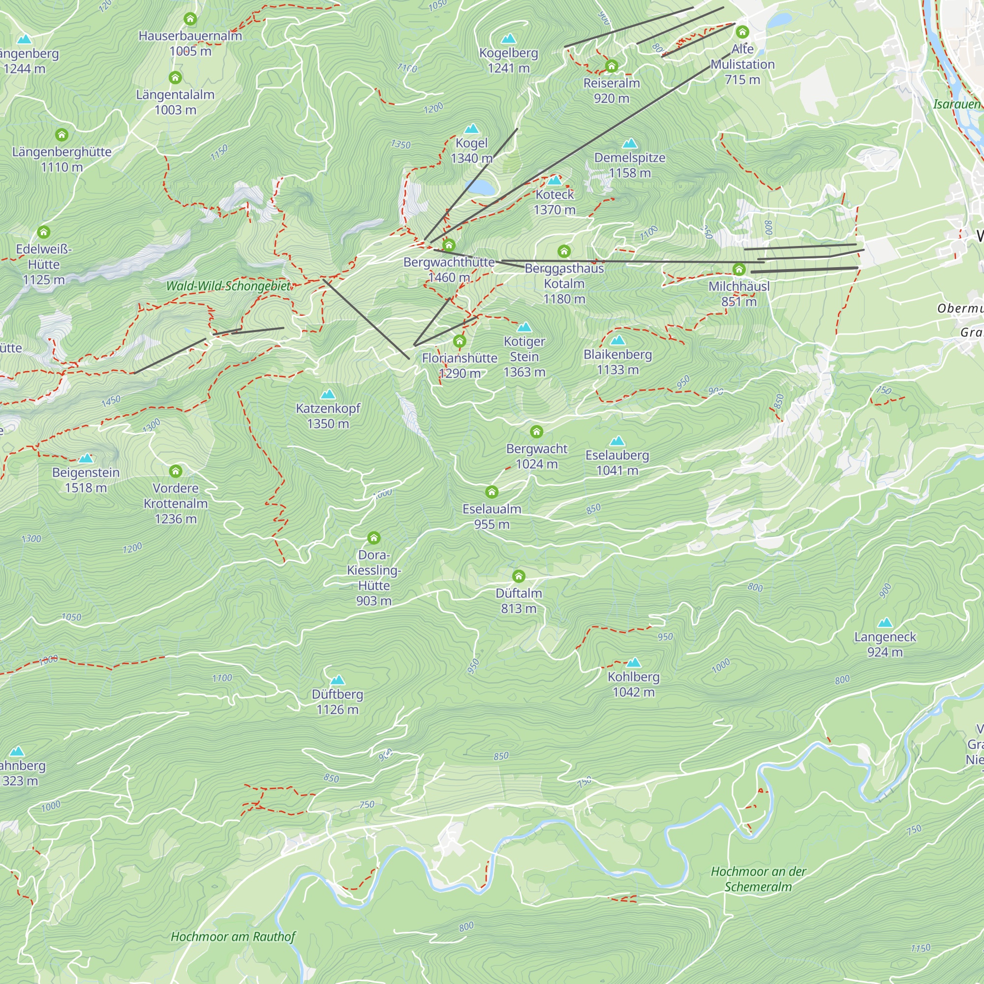 Eselaualm map