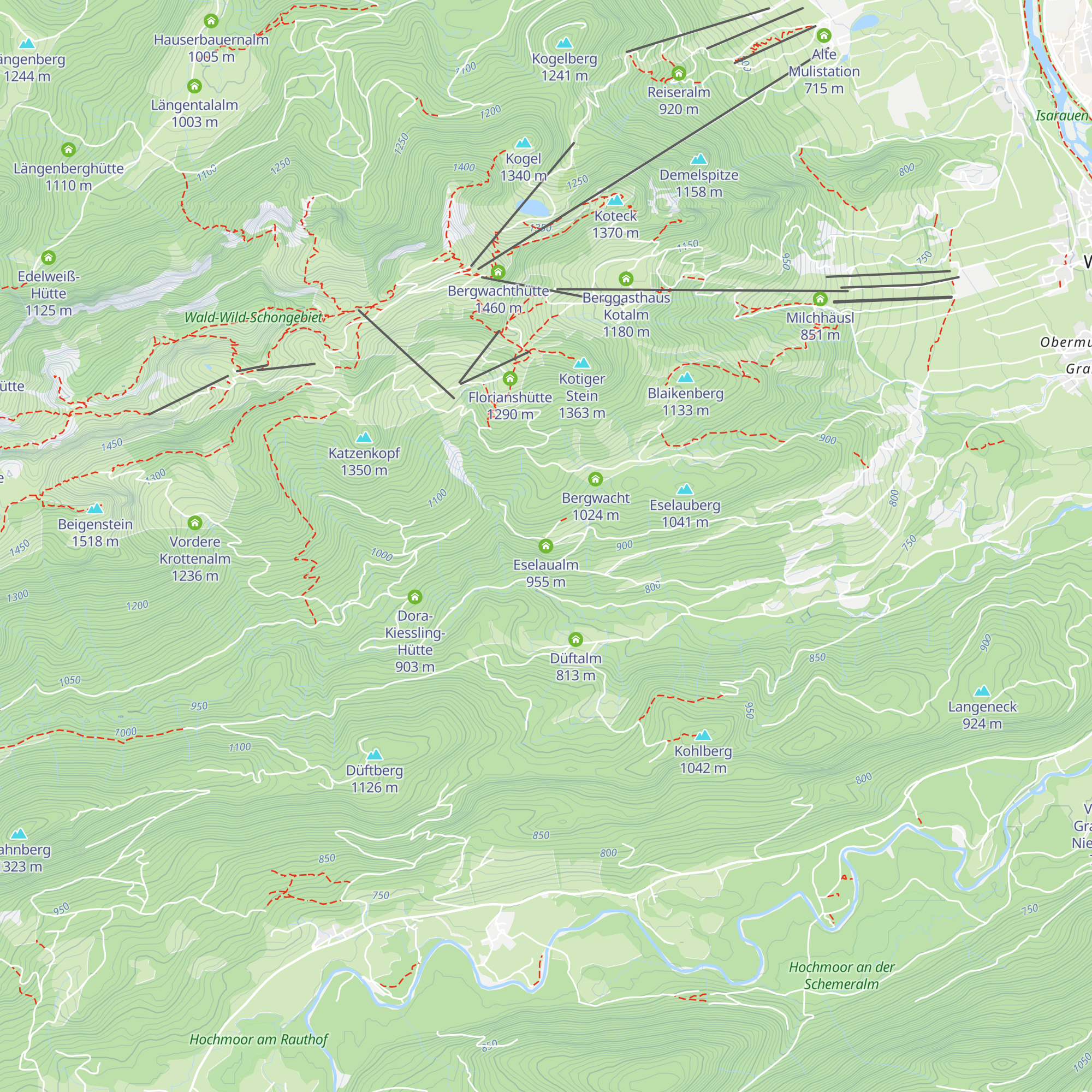 Eselaualm map