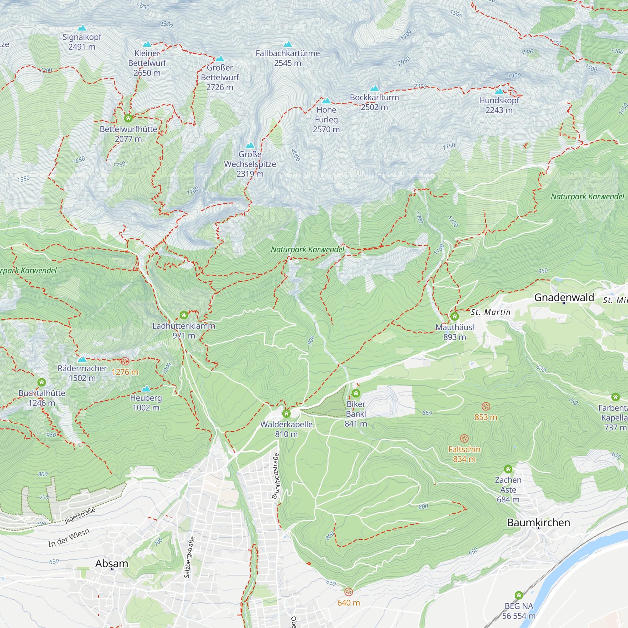 Wildfütterung map