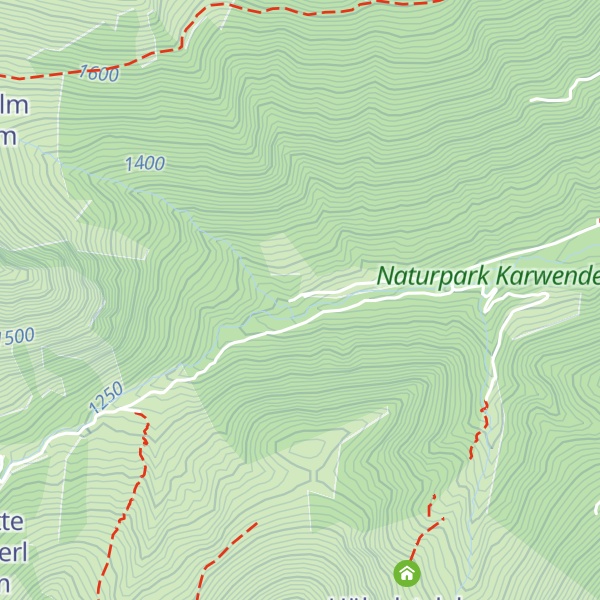 Map of Baumgartenalm Niederleger