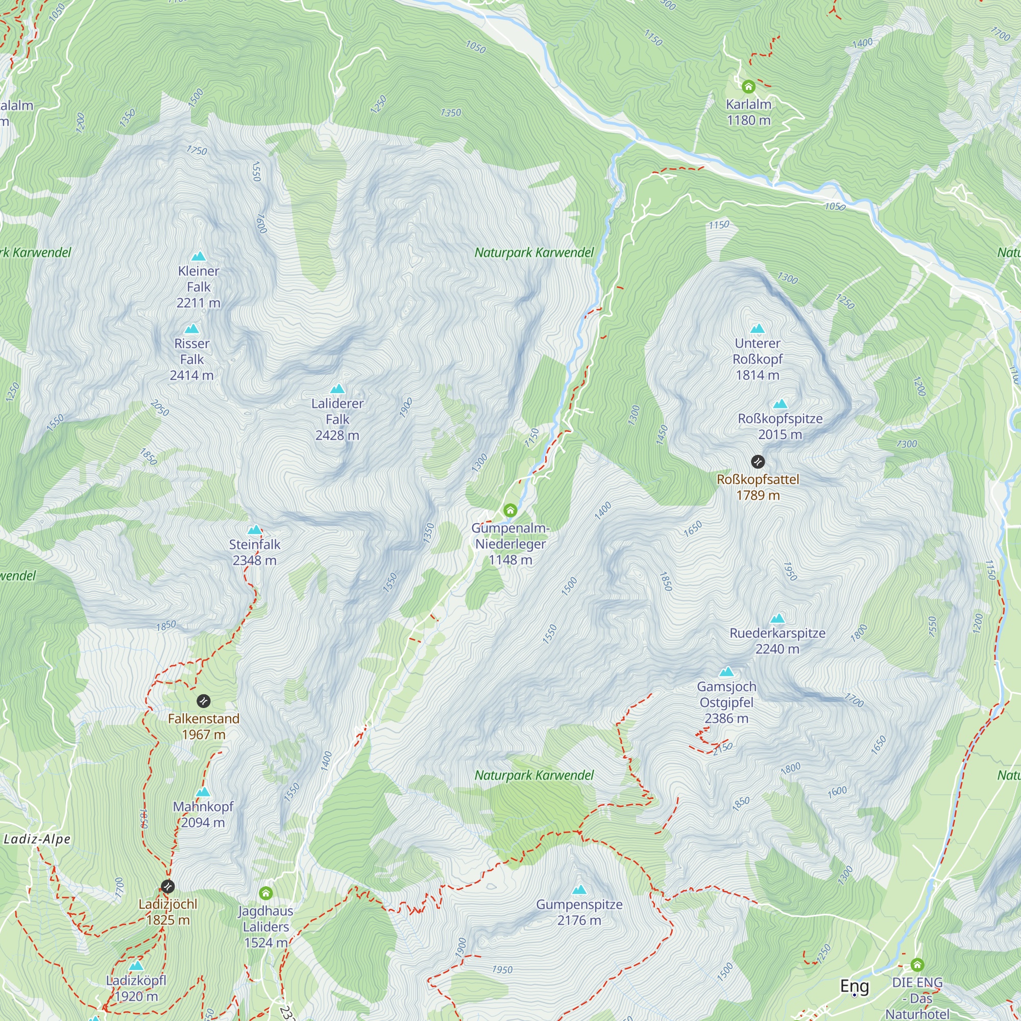 Gumpenalm-Niederleger map